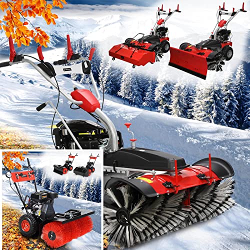 BRAST® Benzin Kehrmaschine | Laubsammler Schneeschieber | XXL Premium | 4,8kW(6,5PS) | viele Modelle | 80-100cm Arbeitsbreite | Elektrostart | Schneeketten | 3in1 Gerät von BRAST