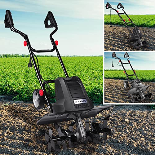 BRAST® Motorhacke Gartenfräse Elektro | 1200-1500 Watt | 36-45cm Arbeitsbreite | 3 Modelle | Schutzblech Antiblockierkupplung & Sicherheitsschalter | für kleine bis große Grundstücke | BRE-AF 1500 von BRAST