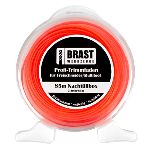 BRAST® 85m Ersatzfaden Faden für wiederauffüllbare Fadenspule Fadenkopf Motorsense von BRAST