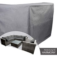 BRAST Abdeckhaube Poly Rattan Gartenmöbel Harmony 215x215x70cm von BRAST