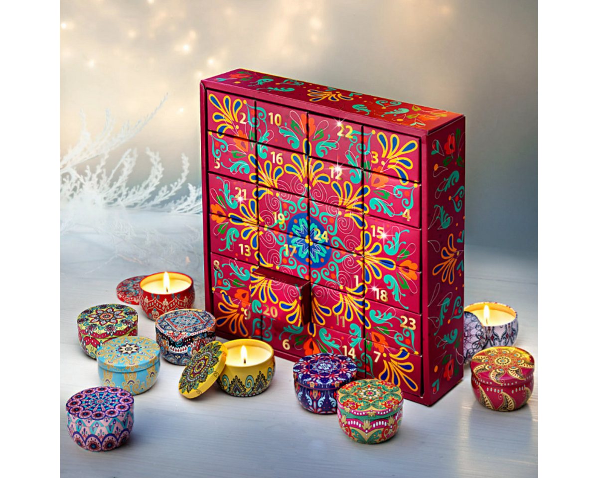 BRAST Adventskalender Knobel & Mini-Spiele Duftkerzen Werkzeug-Set oder Garten-Utensilien (5 Varianten zur Auswahl, 24-tlg), Mini Duftkerzen, dekorative Metalldosen zum wiederverwenden BRAST Adventskalender Knobel & Mini-Spiele Duftkerzen Werkzeug-Set oder Garten-Utensilien (5 Varianten zur Auswahl, 24-tlg), Mini Duftkerzen, dekorative Metalldosen zum wiederverwenden von BRAST