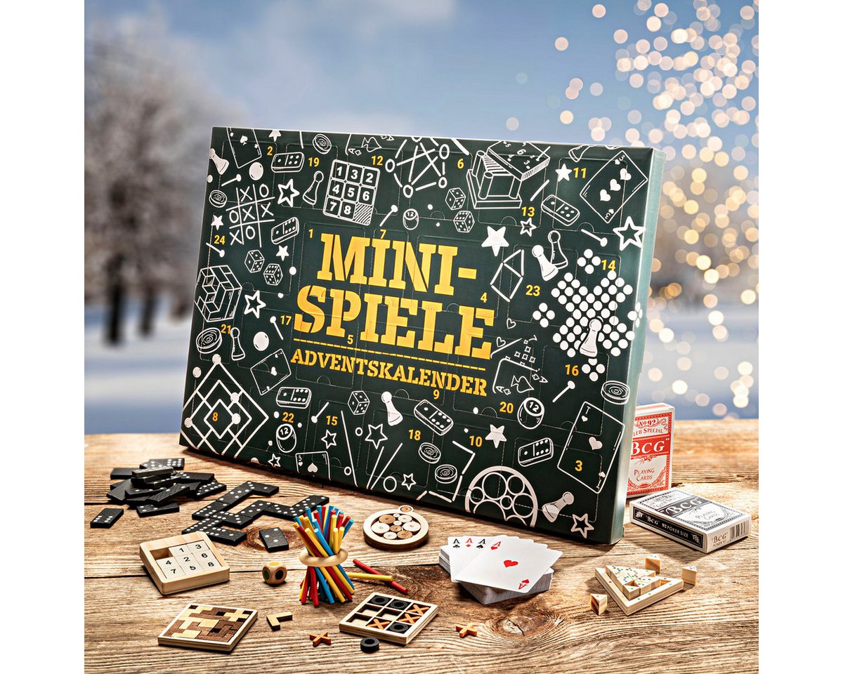 BRAST Adventskalender Knobel & Mini-Spiele Duftkerzen Werkzeug-Set oder Garten-Utensilien (5 Varianten zur Auswahl, 24-tlg), Mini Spiele im Taschenformat - Ideal für unterwegs BRAST Adventskalender Knobel & Mini-Spiele Duftkerzen Werkzeug-Set oder Garten-Utensilien (5 Varianten zur Auswahl, 24-tlg), Mini Spiele im Taschenformat - Ideal für unterwegs von BRAST