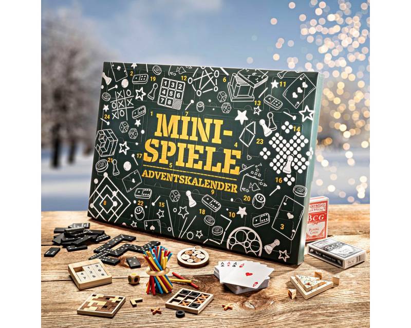 BRAST Adventskalender Knobel & Mini-Spiele Duftkerzen Werkzeug-Set oder Garten-Utensilien (5 Varianten zur Auswahl, 24-tlg), Mini Spiele im Taschenformat - Ideal für unterwegs von BRAST