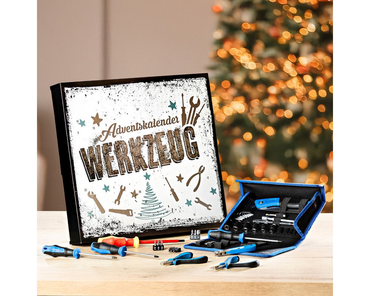 BRAST Adventskalender Knobel & Mini-Spiele Duftkerzen Werkzeug-Set oder Garten-Utensilien (5 Varianten zur Auswahl, 24-tlg), Werkzeug-Set, für Heimwerker & Bastler, inkl. Werkzeugtasche BRAST Adventskalender Knobel & Mini-Spiele Duftkerzen Werkzeug-Set oder Garten-Utensilien (5 Varianten zur Auswahl, 24-tlg), Werkzeug-Set, für Heimwerker & Bastler, inkl. Werkzeugtasche von BRAST