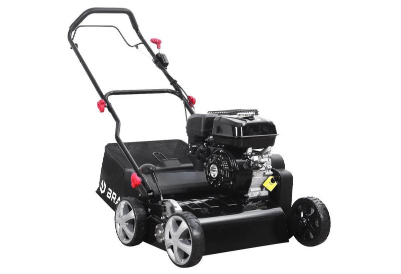 BRAST Benzin-Vertikutierer Benzin-Vertikutierer 4,5kW (6,12PS), 4-Takt Motor 212ccm, 40,00 cm Arbeitsbreite, TÜV geprüft, 50L Fangkorb von BRAST