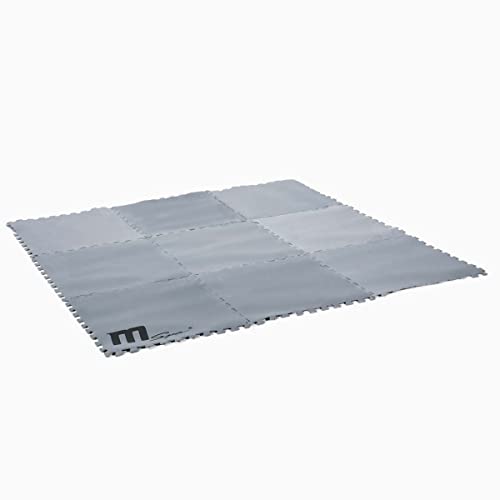 BRAST® MSpa Whirlpool wärmeisolierte Schaumstoff Bodenmatte | 177x177cm | medium | universell einsetzbar für alle quadratischen MSpa Pools | 9 Stück a 59x59cm | ineinander steckbar von BRAST