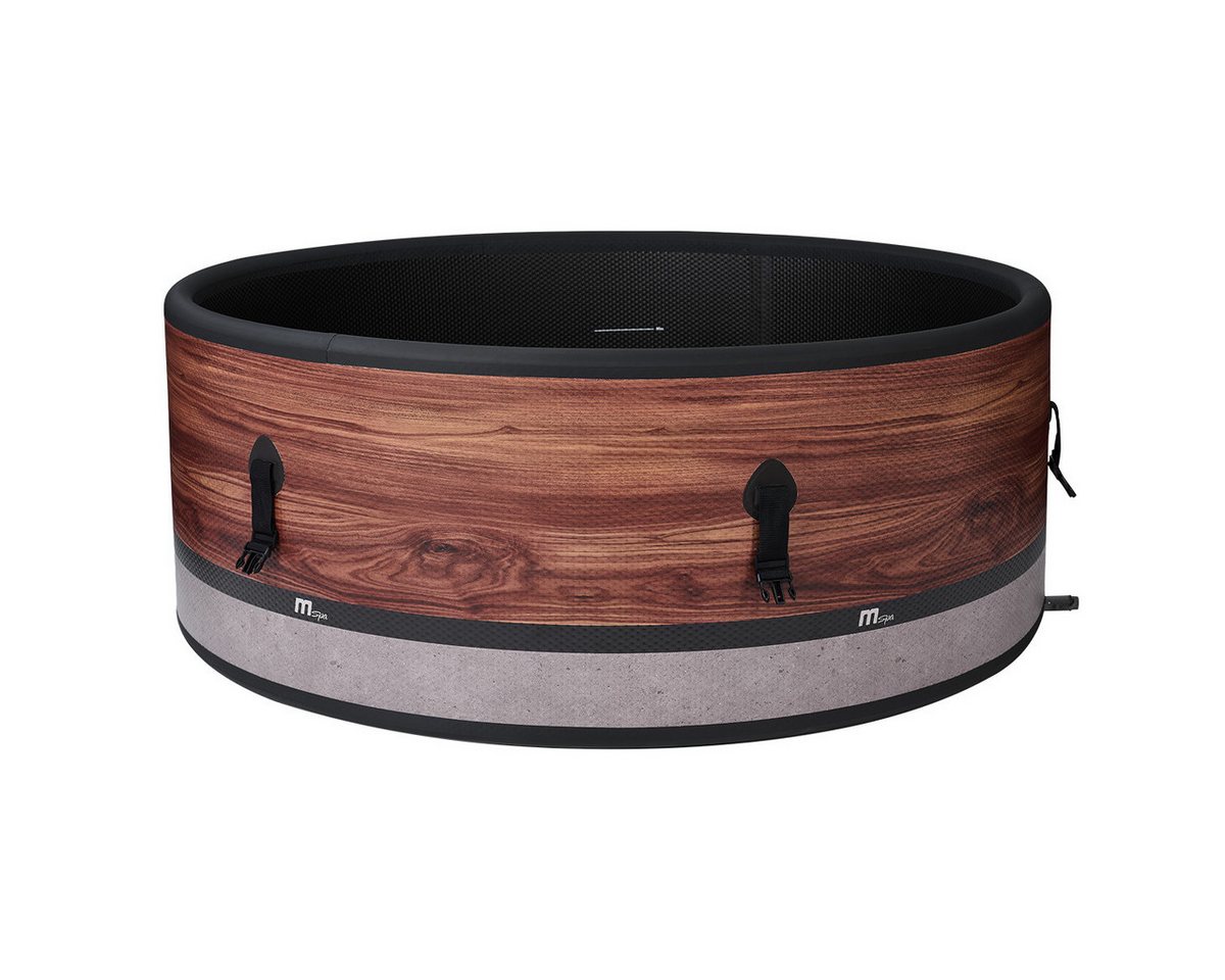 BRAST Whirlpool Verto-Serie, 5 Modelle, In- Outdoor Pool, Winterfest, (aufblasbar MSpa Duet Eco für 6 Personen, Ø173x65cm, 138 Massagedüsen in 3 Intensitäten), einfache Steuerung per App von BRAST