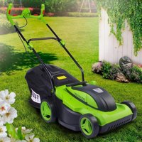 Elektro Rasenmäher Elektromäher 1800 Watt 38cm Schnittbreite 45L Fangkorb Ergogriff 20-70mm Schnitthöhe - Brast von BRAST