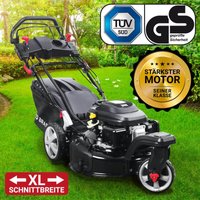 Brast - Rasenmäher Benzin Trike 5,2kW(7PS) mit variablen Antrieb Elektrostart 53cm Schnittbreite 224ccm Stahlgehäuse 60L Fangkorb 4-Takt Motor tüv von BRAST