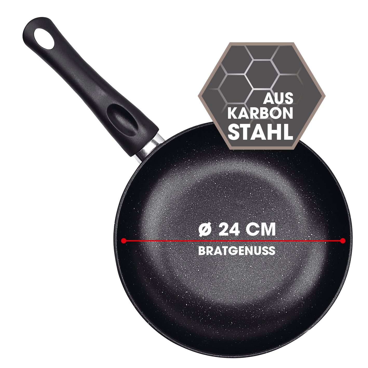 Karbonstahl-Bratpfanne Ø 24 cm von BRATmaxx