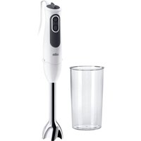 Braun 4193-MQ3100WH SMOOTHIE+ HB BRAUN INT S12 Stabmixer 750 W Weiß, Grau, Edelstahl von Braun