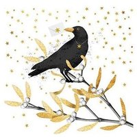 Braun & Company Servietten Atelier Elegant Crow, 33 x 33 cm - 20er Pack Servietten von BRAUN & COMPANY