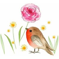 Braun & Company Servietten Motiv My Flower 33 x 33 cm - 20er Pack Partydekoration von BRAUN & COMPANY