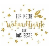 Braun & Company Servietten Motiv Weihnachtsgäste 33 x 33 cm - 20er Pack Servietten von BRAUN & COMPANY