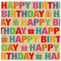 Braun & Company Servietten bunt 33 x 33 cm - - 20er Pack Partydekoration von BRAUN & COMPANY