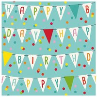 Braun & Company Servietten türkis 33 x 33 cm - 20er Pack Partydekoration von BRAUN & COMPANY