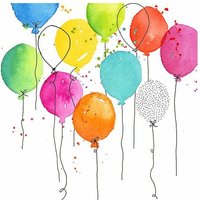 Braun&company - Servietten Ballon Party, 33 x 33 cm 20er Pack Tischservietten von BRAUN & COMPANY