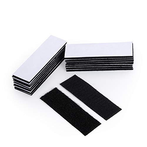 BRAVESHINE Klettband Selbstklebend Extra Stark, Doppelseitig Klebende mit Klettverschluss Selbstklebend Klebepad Flauschband und Hakenband (12 Stück,30mmx100mm) von BRAVESHINE