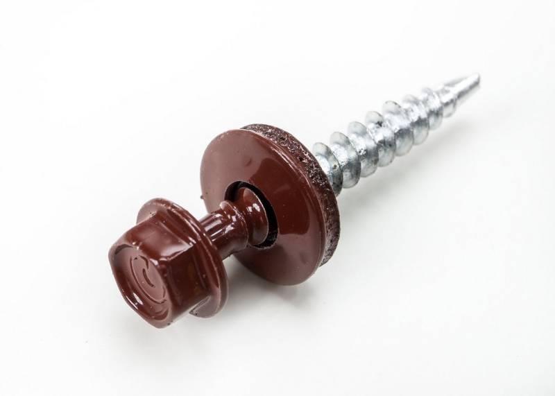 BRAVO Blechschraube 250 St. selbstbohrende Schrauben RAL3009 Oxidrot 4,8x35 mm, (250 St) von BRAVO