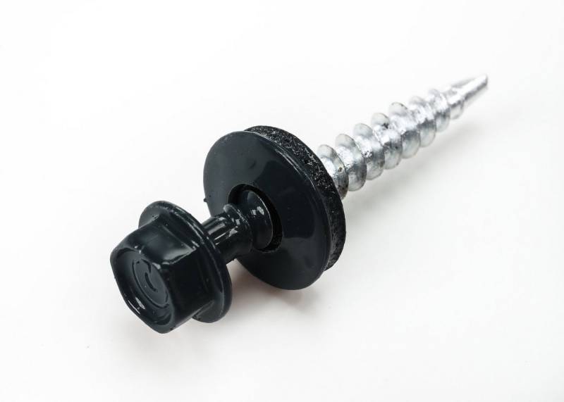 BRAVO Blechschraube 50 St. selbstbohrende Schrauben RAL 7016 Anthrazitgrau 4,8x35 mm, (50 St) von BRAVO