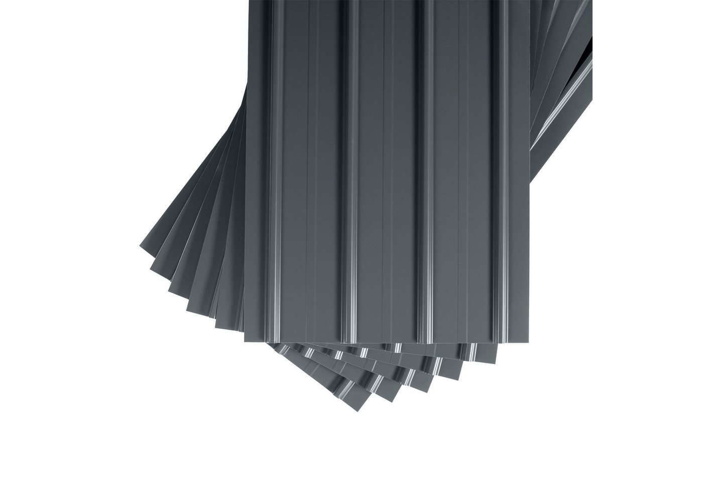 BRAVO Trapezblech, SMART Cover Set H12 Plus, 12 x Trapez-Abdeckblech 6,75 m², verzinkter Stahl lackiert, 1250x450x0,3 mm (12-St. inkl. Schrauben) Made in Germany von BRAVO