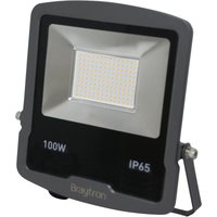 100W IP65 led Fluter Strahler Slim Flutlicht Warmweiß 3000K Wasserdicht Scheinwerfer Außenstrahler Spotlight Außenbereich Garten Lampe von BRAYTRON