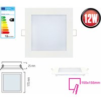 10x 12W led Panel 170 x 170mm Einbaustrahler Spot Einbauleuchte Neutralweiß 910 Lumen Deckenleuchte Eckig von BRAYTRON