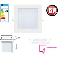 10x 12W led Panel 170 x 170mm Einbaustrahler Spot Einbauleuchte Warmweiß 910 Lumen Deckenleuchte Eckig von BRAYTRON