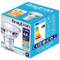 10x GU10 4,8W led Reflektor Glas (Synthetisch) Leuchtmittel Kaltweiß 6500K 360 lm Spot Strahler von BRAYTRON