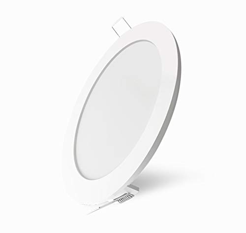 12 Watt Hochwertige Ultraslim LED Panel Unterputz Lichtpanel Einbauleuchte Einbaupanel Deckenleuchte Deckenlampe Rund Ø 170mm mit integriertem Trafo Neutralweiss von Braytron