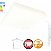 20W led Deckenlampe Eckig Kaltweiß 6500K 1280 Lumen Deckenleuchte Deckenbeleuchtung Einbaulampe Aufputz Beleuchtung von BRAYTRON