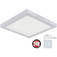 Braytron - 24W led Deckenleuchte Neutralweiß 1752 Lumen 300 x 300 mm Aufputz Lampe Eckig Decke Beleuchtung inkl. Trafo von BRAYTRON