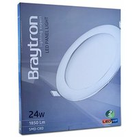 Braytron - 24W led Panel Einbaustrahler Spot Einbauleuchte Neutralweiß 1850 Lumen Deckenleuchte Ø280mm Lochmaß Rund von BRAYTRON