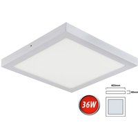 36W led Deckenleuchte Kaltweiß 2500 Lumen 400x400mm Aufputz Lampe Eckig Decke Beleuchtung inkl. Trafo von BRAYTRON