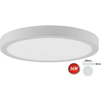 36W led Deckenleuchte Kaltweiß 2500 Lumen Ø400 mm Aufputz Lampe Rund Decke Beleuchtung inkl. Trafo von BRAYTRON