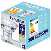 Braytron - 5x GU10 4,8W led Reflektor Glas (Synthetisch) Leuchtmittel Neutralweiß 4200K 360 lm Spot Strahler von BRAYTRON