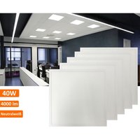 Braytron - 62 x 62 cm 40W led Panel Einbaustrahler Spot Einbauleuchte Neutralweiß 4200K 4000 Lumen Deckenleuchte Eckig von BRAYTRON