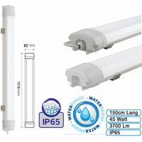 Feuchtraumleuchte Wannenleuchte Proline led 45W Leuchte für Außen und Innen Wasserdicht IP65 Kaltweiß Slim von BRAYTRON