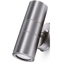 Led IP44 Wandleuchte rita WL.2 Edelstahl 2x GU10 Außenleuchte Up & Downlight Außenlampe Wandlampe für Innen und Außen, Outdoor & Indoor - Braytron von BRAYTRON