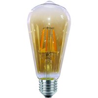 E27 4W led Filament Glühbirne Warmweiß 350 lm Glühfaden Retro Edison Lampe Vintage Look Fadenlampe Kolbenform von BRAYTRON