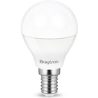 Braytron - led Leuchtmittel E14 Sockel Kugel P45 5 Watt matt 400 Lumen Licht Beleuchtung Glühbirne Glühlampe kaltweiß 10 Stück von BRAYTRON