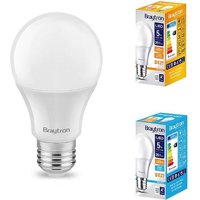 Braytron - led Leuchtmittel E27 5 Watt A60 400 Lumen Birne Lampe Licht Glühbirne warmweiß 5 Stück von BRAYTRON