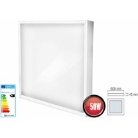 Led Panel 50W Eckig Weiß Aufputz Deckenleuchte Einbaustrahler Einbauleuchte Deckenstrahler Einbau Lampe inkl. Trafo Kaltweiß von BRAYTRON