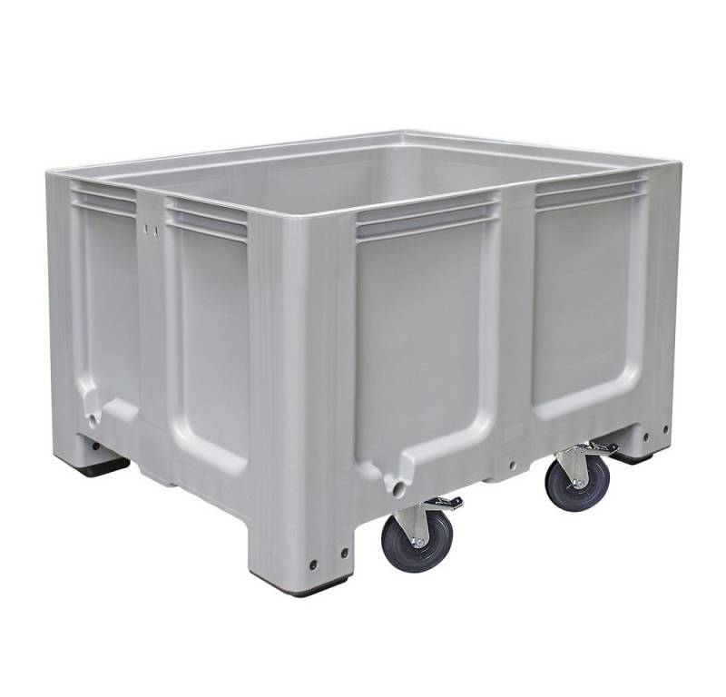 BRB-Lagertechnik Aufbewahrungsbox Palettenbox, Industrieausführung, 4 Lenkrollen, LxBxH 1200x1000x835 mm, Palettenbox mit Rollen, stabile Großbox im Maß der Euro-Palette BRB-Lagertechnik Aufbewahrungsbox Palettenbox, Industrieausführung, 4 Lenkrollen, LxBxH 1200x1000x835 mm, Palettenbox mit Rollen, stabile Großbox im Maß der Euro-Palette von BRB-Lagertechnik