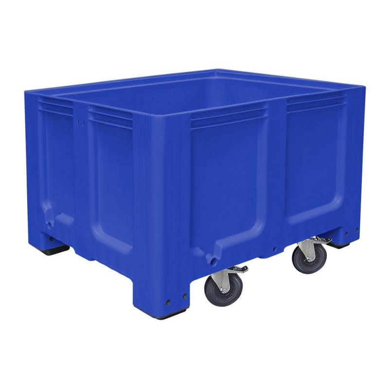 BRB-Lagertechnik Aufbewahrungsbox Palettenbox, Industrieausführung, 4 Lenkrollen, LxBxH 1200x1000x835 mm, Palettenbox mit Rollen, stabile Großbox im Maß der Euro-Palette BRB-Lagertechnik Aufbewahrungsbox Palettenbox, Industrieausführung, 4 Lenkrollen, LxBxH 1200x1000x835 mm, Palettenbox mit Rollen, stabile Großbox im Maß der Euro-Palette von BRB-Lagertechnik