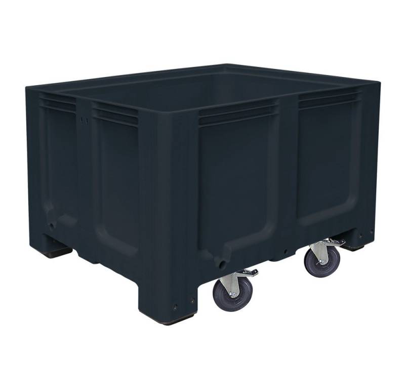 BRB-Lagertechnik Aufbewahrungsbox Palettenbox, Industrieausführung, 4 Lenkrollen, LxBxH 1200x1000x835 mm, Palettenbox mit Rollen, stabile Großbox im Maß der Euro-Palette BRB-Lagertechnik Aufbewahrungsbox Palettenbox, Industrieausführung, 4 Lenkrollen, LxBxH 1200x1000x835 mm, Palettenbox mit Rollen, stabile Großbox im Maß der Euro-Palette von BRB-Lagertechnik