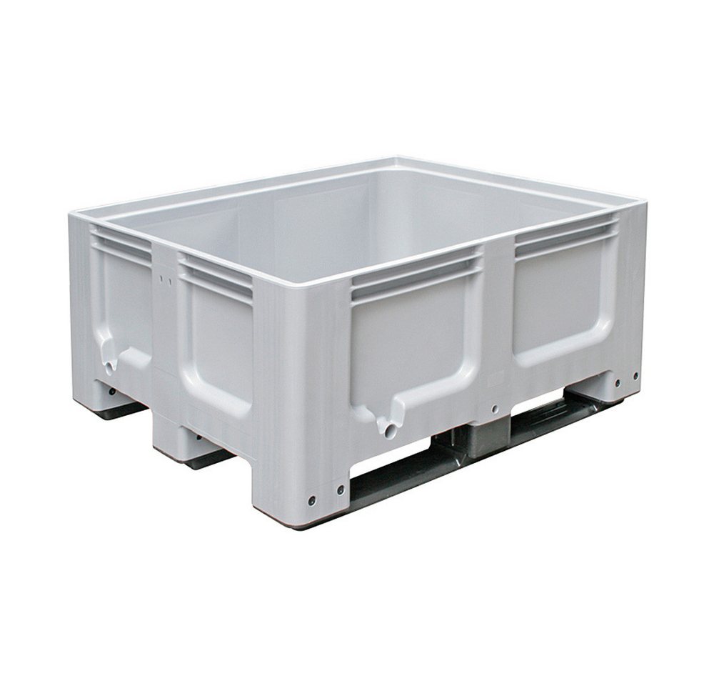 BRB-Lagertechnik Aufbewahrungsbox Palettenbox mit 3 Kufen, LxBxH 1200x1000x580 mm, grau, Stabile Großbox im Maß der Euro-Palette BRB-Lagertechnik Aufbewahrungsbox Palettenbox mit 3 Kufen, LxBxH 1200x1000x580 mm, grau, Stabile Großbox im Maß der Euro-Palette von BRB-Lagertechnik
