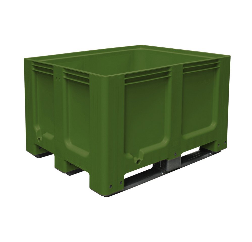 BRB-Lagertechnik Aufbewahrungsbox Palettenbox mit 3 Kufen, LxBxH 1200x1000x760 mm, geschlossen, Stabile Großbox im Maß der Euro-Palette BRB-Lagertechnik Aufbewahrungsbox Palettenbox mit 3 Kufen, LxBxH 1200x1000x760 mm, geschlossen, Stabile Großbox im Maß der Euro-Palette von BRB-Lagertechnik