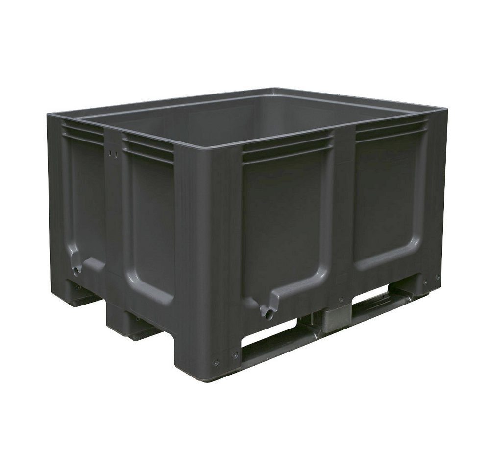 BRB-Lagertechnik Aufbewahrungsbox Palettenbox mit 3 Kufen, LxBxH 1200x1000x760 mm, geschlossen, Stabile Großbox im Maß der Euro-Palette BRB-Lagertechnik Aufbewahrungsbox Palettenbox mit 3 Kufen, LxBxH 1200x1000x760 mm, geschlossen, Stabile Großbox im Maß der Euro-Palette von BRB-Lagertechnik