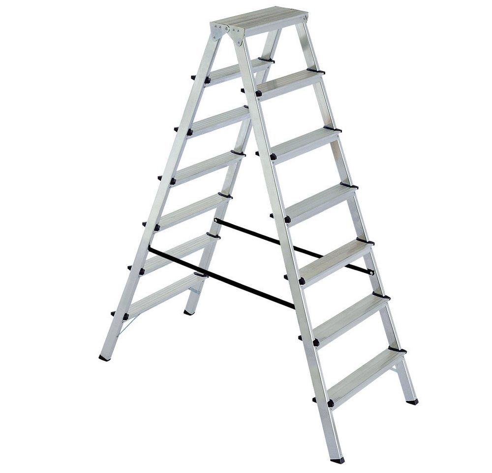 BRB-Lagertechnik Doppelleiter Doppelleiter/Bockleiter 2x7 Stufen, max. Arbeitshöhe 3515 mm, Doppelleiter/Bockleiter aus Alu BRB-Lagertechnik Doppelleiter Doppelleiter/Bockleiter 2x7 Stufen, max. Arbeitshöhe 3515 mm, Doppelleiter/Bockleiter aus Alu von BRB-Lagertechnik